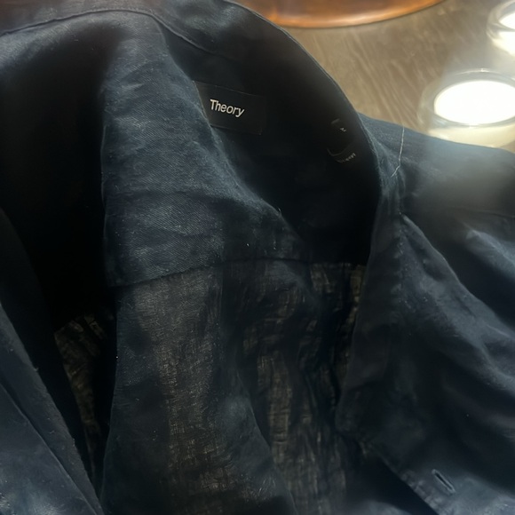 Linen bottom down shirt - Picture 3 of 7